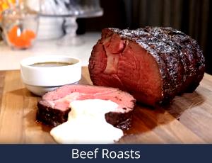 1 Lb Beef Tip Round (Lean Only, Trimmed to 1/2" Fat, Prime Grade, Cooked, Roasted)
