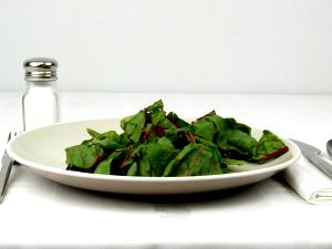 1 Lb Beet Greens (Without Salt, Drained, Cooked, Boiled)