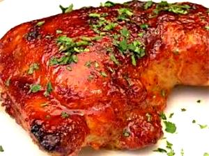 1 Lb Chicken Thigh Meat and Skin (Broilers or Fryers, Roasted, Cooked)