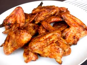 1 Lb Chicken Wing Meat and Skin (Broilers or Fryers, Batter, Fried, Cooked)