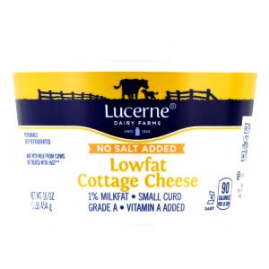 1 Lb Cottage Cheese (Lowfat, 1% Milkfat, No Sodium)