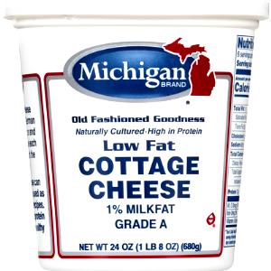 1 Lb Cottage Cheese with Vegetables (Lowfat, 1% Milkfat)