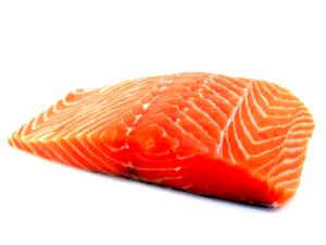 1 Lb Farmed Atlantic Salmon (Cooked, Dry Heat)
