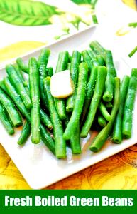 1 Lb Green Snap Beans (with Salt, Drained, Cooked, Boiled)
