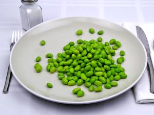 1 Lb Green Soybeans (Without Salt, Drained, Cooked, Boiled)