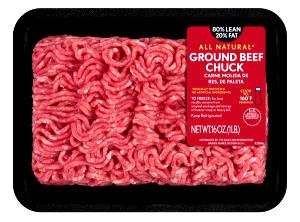 1 Lb Ground Beef (80% Lean / 20% Fat, Loaf, Cooked, Baked)