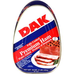 1 Lb Ham (Regular (Approx 13% Fat), Cured, Canned, Roasted)