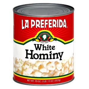 1 Lb Hominy (White, Canned)
