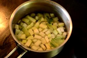 1 Lb Kohlrabi (with Salt, Drained, Cooked, Boiled)