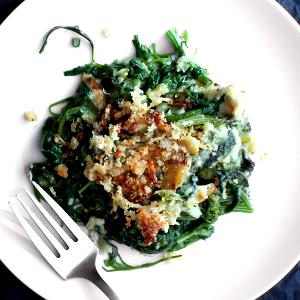 1 Lb Lambs Quarters (with Salt, Drained, Cooked, Boiled)