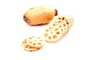 1 Lb Lotus Root (with Salt, Drained, Cooked, Boiled)
