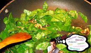 1 Lb Malabar Spinach (Cooked)