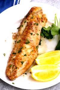 1 Lb Monkfish (Cooked, Dry Heat)