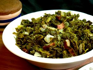 1 Lb Mustard Greens (with Salt, Frozen, Drained, Cooked, Boiled)