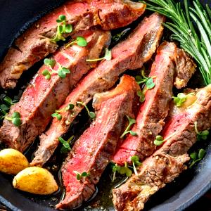 1 Lb Ostrich Strip (Inside, Cooked)