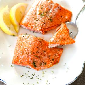 1 Lb Pink Salmon (Cooked, Dry Heat)