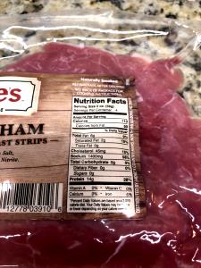 1 Lb Pork Breakfast Strips (Cured, Cooked)