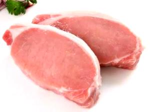 1 Lb Pork Chops (Center Loin, Bone-In, Lean Only, Cooked, Broiled)