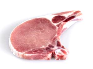 1 Lb Pork Chops (Center Rib, Boneless, Lean Only, Cooked, Broiled)