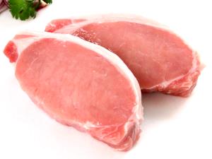 1 Lb Pork Chops or Roasts (Sirloin, Bone-In, Lean Only)
