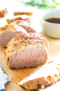 1 Lb Pork Loin (Tenderloin, Lean Only, Cooked, Roasted)