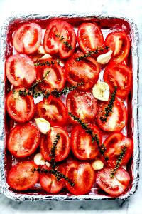 1 Lb Red Ripe Tomatoes (with Salt, Cooked)