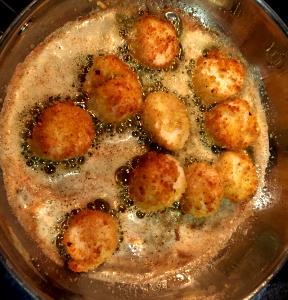 1 Lb Scallop (Mixed Species, Cooked, Breaded and Fried)