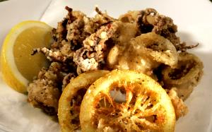1 Lb Squid (Mixed Species, Cooked, Fried)