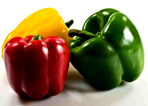 1 Lb Sweet Green Peppers (Chopped, with Salt, Frozen, Drained, Cooked, Boiled)