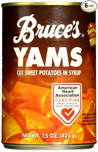 1 Lb Sweet Potato (Solids and Liquids, Syrup Pack, Canned)
