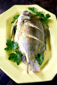 1 Lb Tilapia (Fish) (Cooked, Dry Heat)