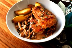 1 Lb Veal Leg (Top Round, Cooked, Pan-Fried)