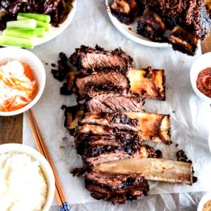 1 Lb Veal Ribs (Lean Only, Cooked, Roasted)