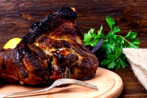 1 Lb Wild Boar Meat (Cooked, Roasted)