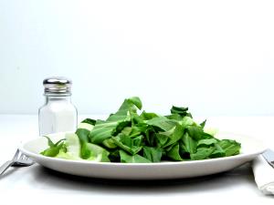 1 Leaf Chinese Cabbage (Pe-Tsai) (with Salt, Drained, Cooked, Boiled)