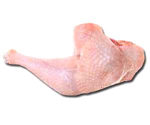1 Leg, Bone Removed Turkey Leg Meat and Skin (Young Tom)