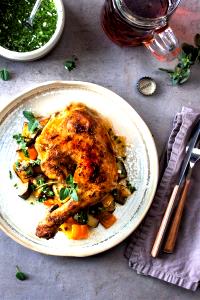 1 Leg Quarter (yield After Cooking, Bone Removed) Stewed Chicken Leg
