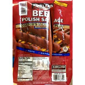 1 link (123 g) Beef Polish Sausage