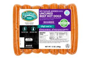 1 link (2 oz) All Natural Uncured Beef Hot Dogs