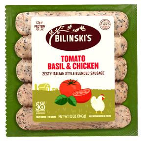 1 link (3 oz) Sundried Tomato with Basil Chicken Sausage