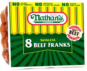 1 link (42 g) Skinless Beef Franks