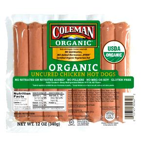 1 link (49 g) Uncured Chicken Hot Dogs