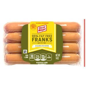 1 link (50 g) Fat Free Turkey Hot Dogs