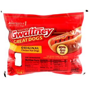 1 link (53 g) Selects Chicken Breast Hot Dog