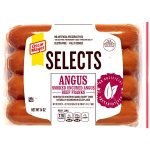 1 link (57 g) Selects Angus Hot Dogs