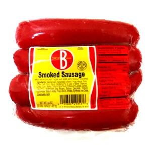 1 link (75 g) Smoked Sausage Made with Beef