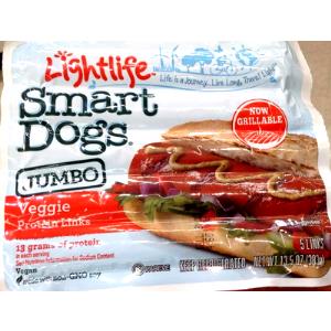 1 link (76 g) Smart Dogs Jumbo Veggie Protein Links