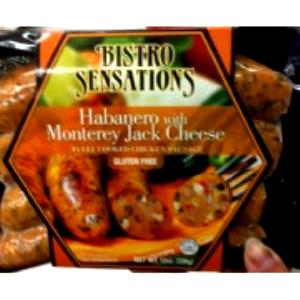 1 link (84 g) Chicken Sausage Habanero with Monterey Jack Cheese
