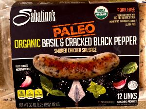 1 link (85 g) Basil Cracked Pepper Smoked Chicken Sausage