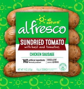 1 link (90 g) Sundried Tomato with Imported Parmesan Cheese Chicken Sausage
